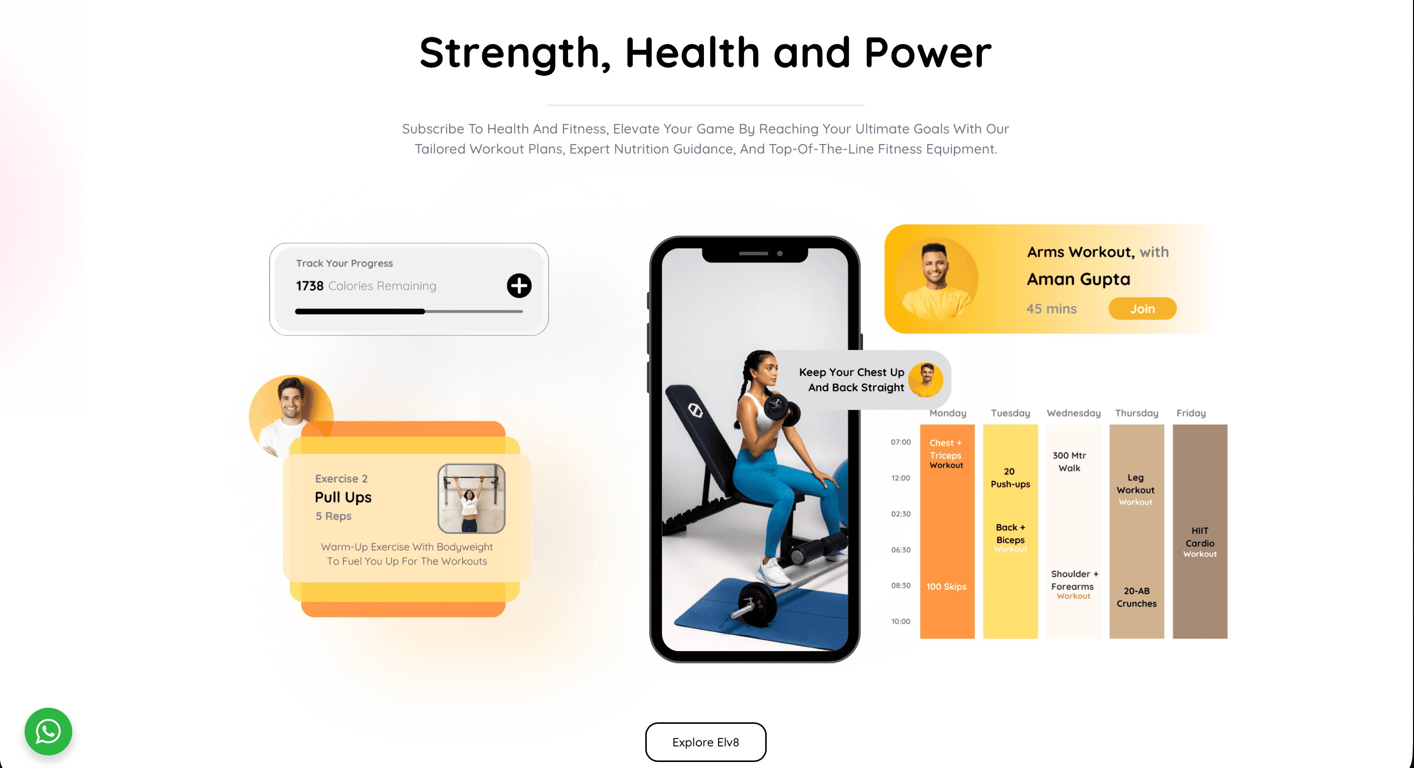 Elv8.fit — Fitness, Coaching in One Conversion System